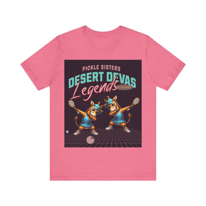 T-Shirt Pickleball Sisters Graphic Tee Charity Pink / S