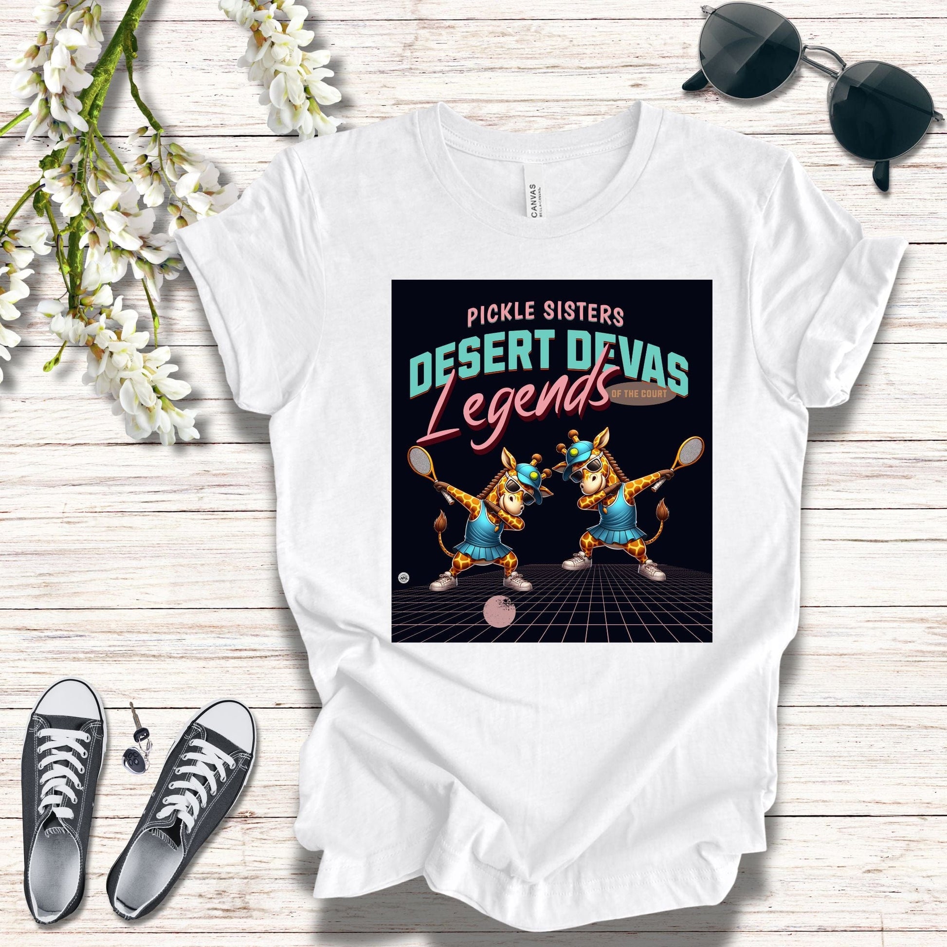 T-Shirt Pickleball Sisters Graphic Tee