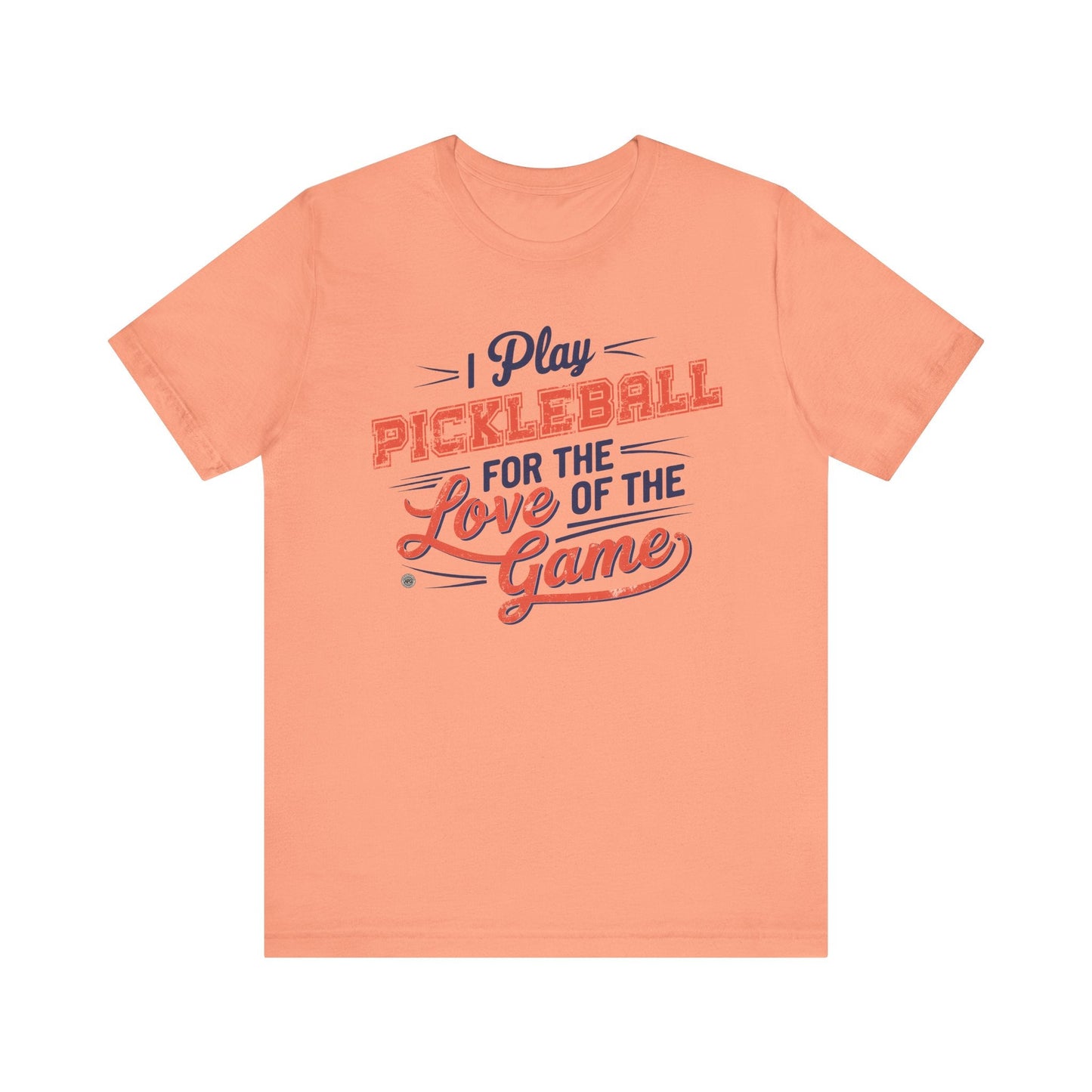 T-Shirt Pickleball Tee - I play for the love of the game Sunset / XS