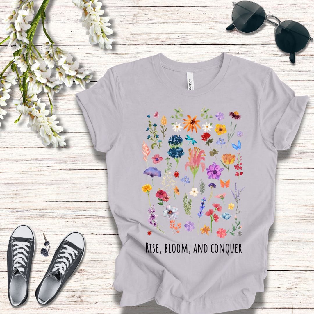 T-Shirt Rise, Bloom, Conquer T-Shirt
