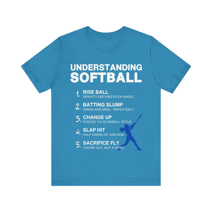 T-Shirt Softball Tee - Understanding Softball Aqua / S