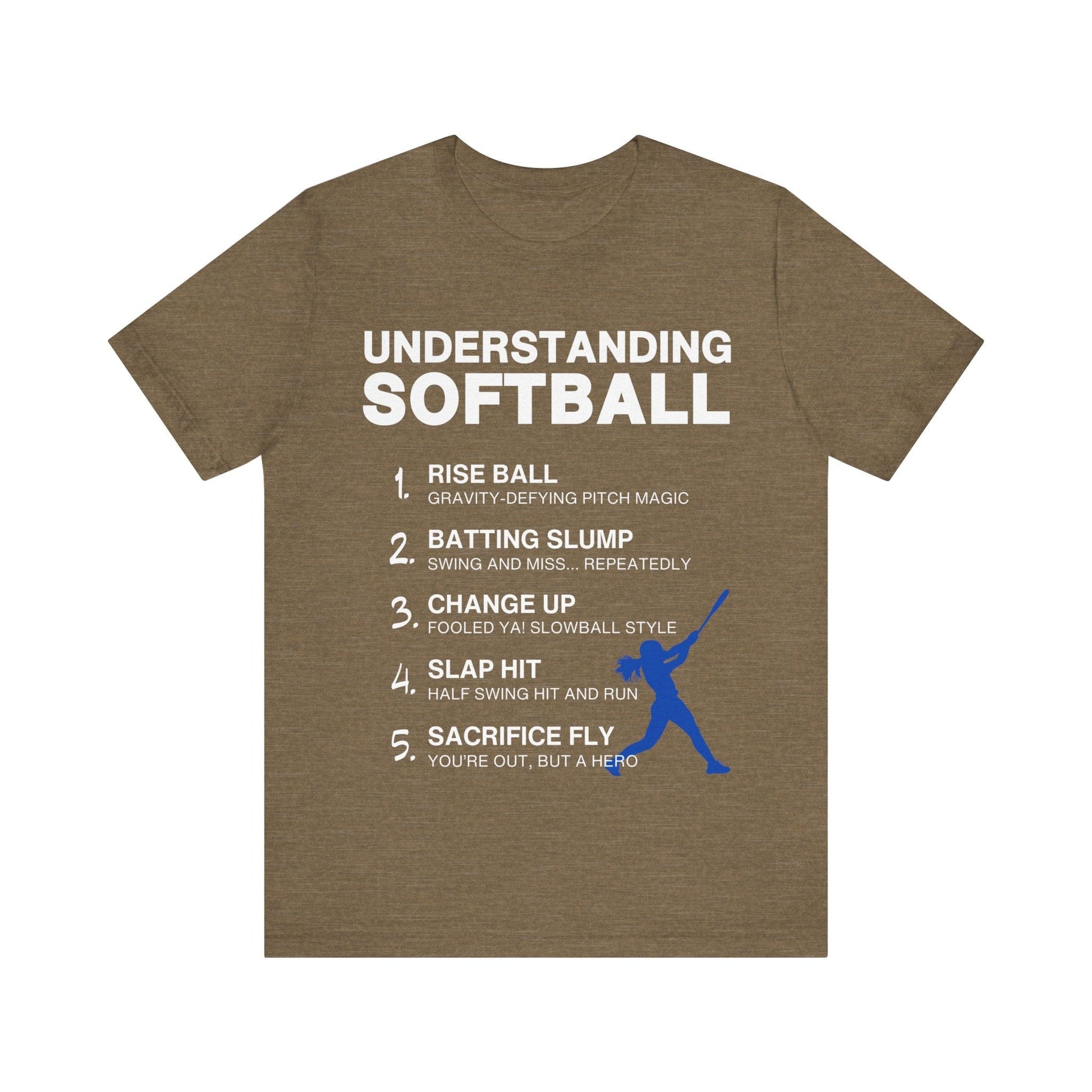 T-Shirt Softball Tee - Understanding Softball Heather Olive / S