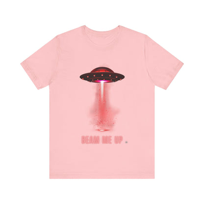 T-Shirt Spaceship Tee - Unisex Jersey Short Sleeve Pink / S