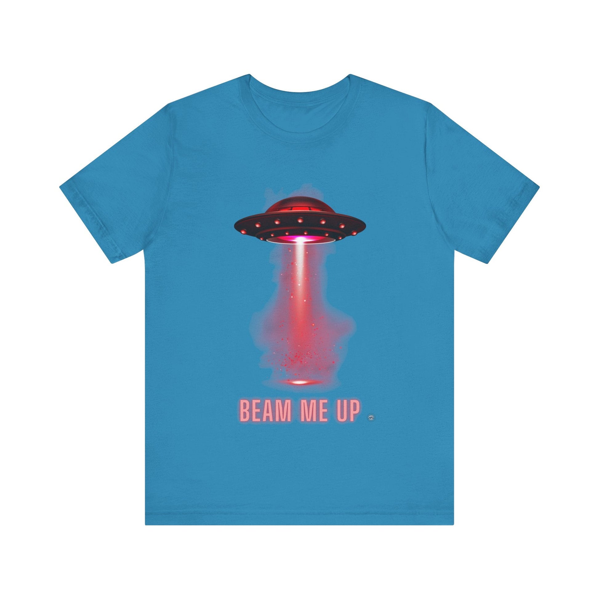 T-Shirt Spaceship Tee - Unisex Jersey Short Sleeve Aqua / S