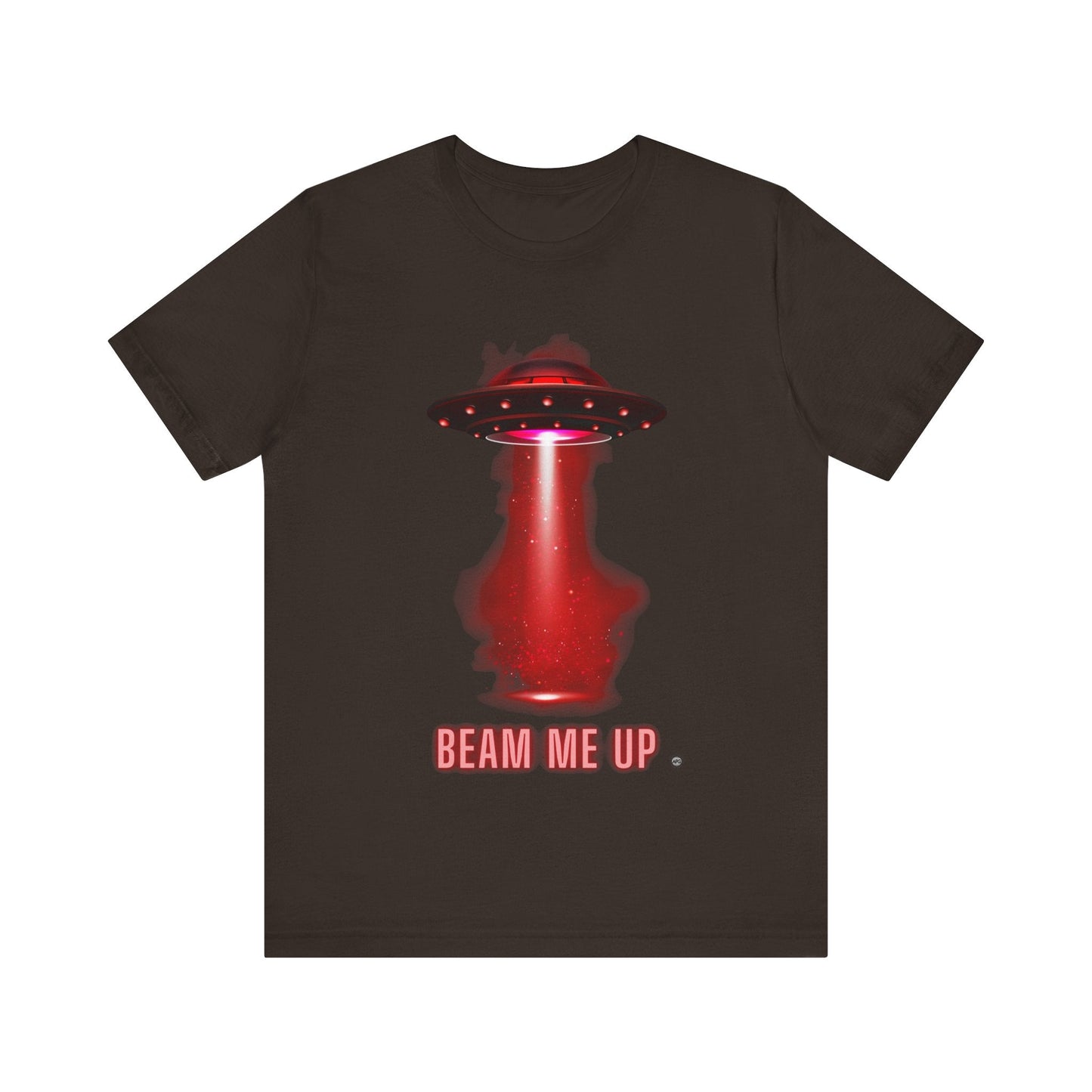 T-Shirt Spaceship Tee - Unisex Jersey Short Sleeve Brown / S