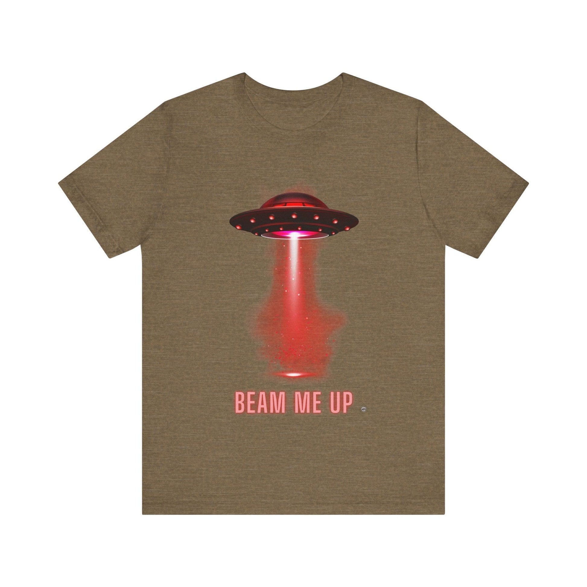 T-Shirt Spaceship Tee - Unisex Jersey Short Sleeve Heather Olive / S