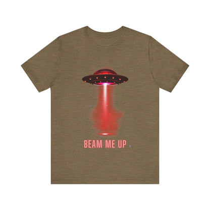 T-Shirt Spaceship Tee - Unisex Jersey Short Sleeve Heather Olive / S