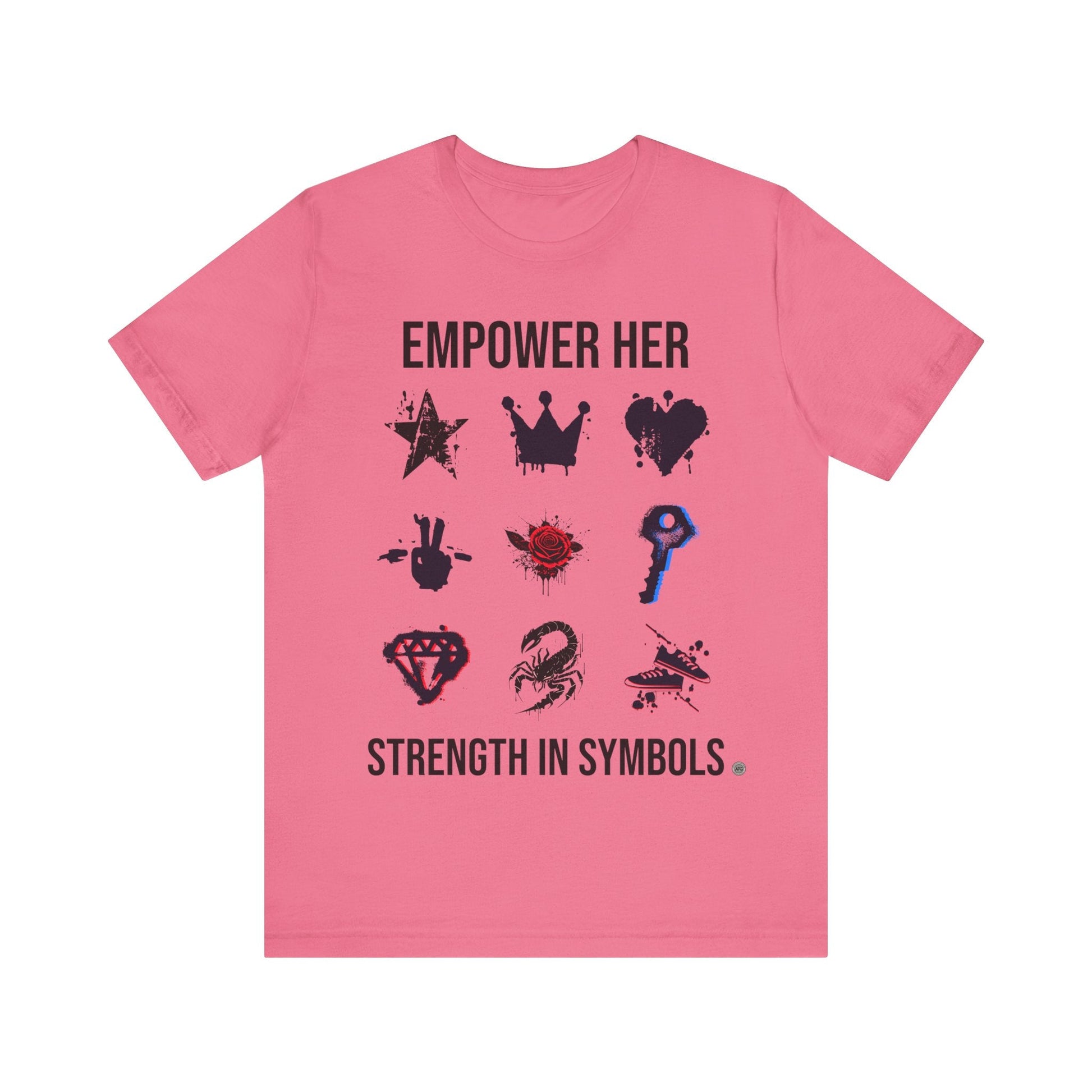 T-Shirt Strength in Symbols Tee Charity Pink / S