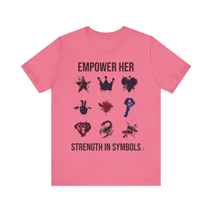 T-Shirt Strength in Symbols Tee Charity Pink / S