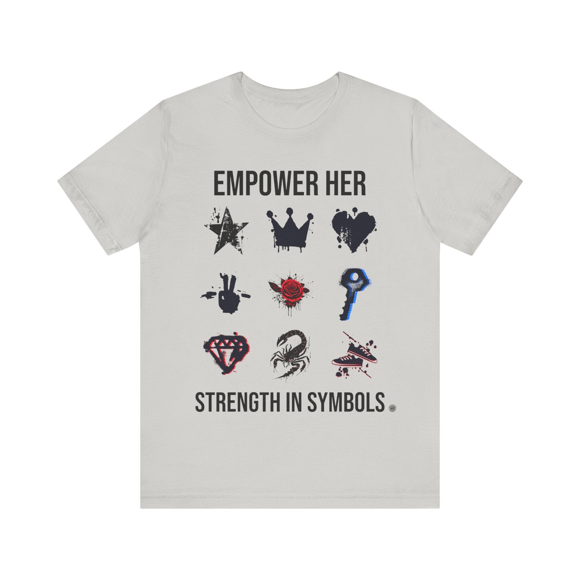 T-Shirt Strength in Symbols Tee Silver / S