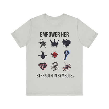 T-Shirt Strength in Symbols Tee Silver / S