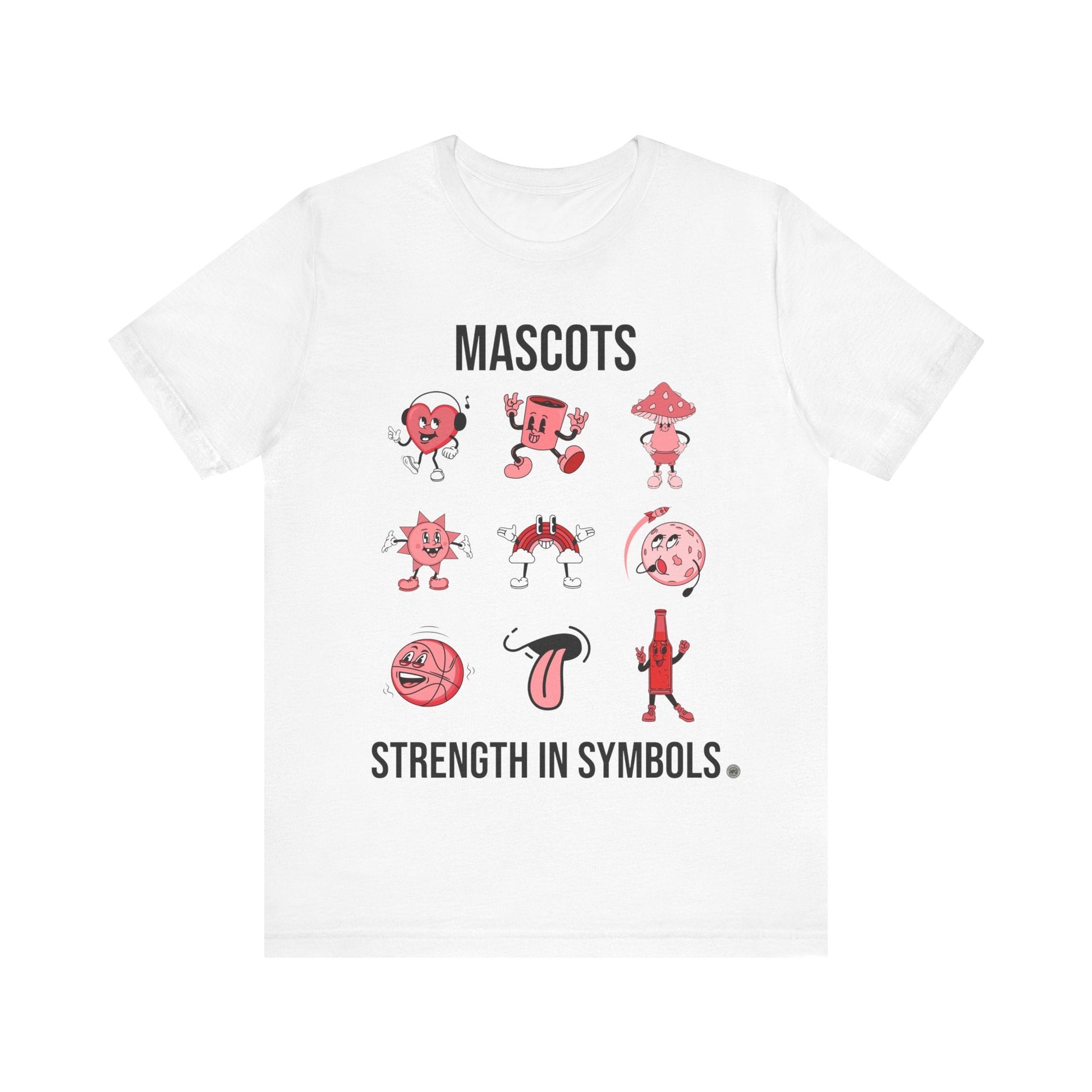 T-Shirt Strength in Symbols Unisex Tee White / S