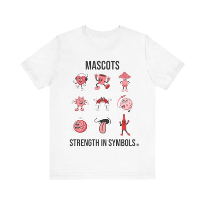 T-Shirt Strength in Symbols Unisex Tee White / S