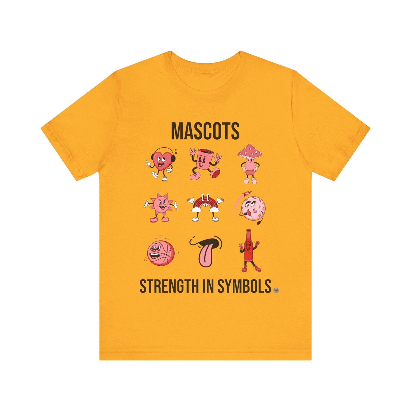 T-Shirt Strength in Symbols Unisex Tee Gold / S