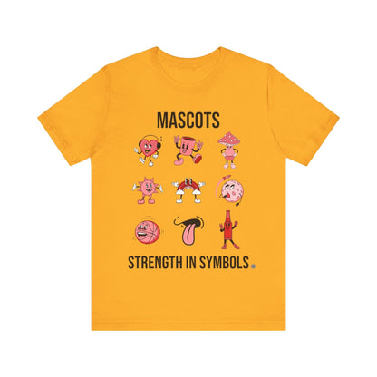 T-Shirt Strength in Symbols Unisex Tee Gold / S