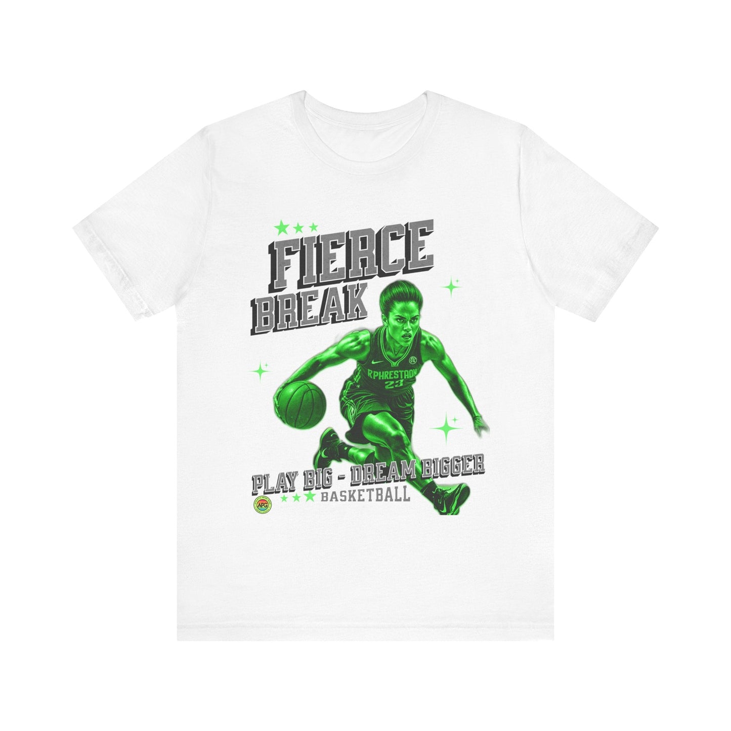 T-Shirt T-Shirt - Fierce Break Play Big Dream Bigger Unisex Tee White / L