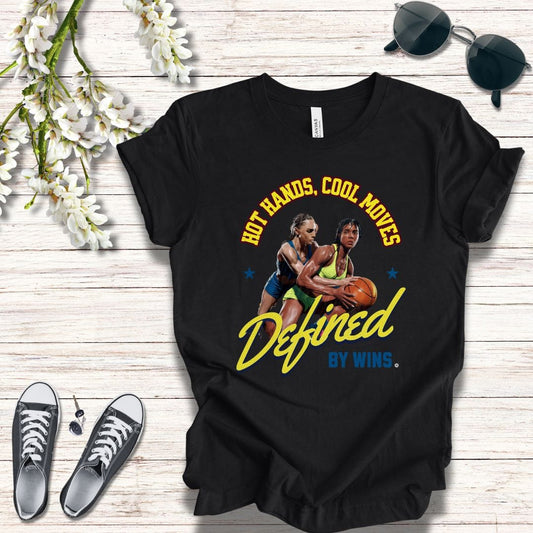 T-Shirt T-Shirt - Hot Hands Cool Moves Defined by Wins Unisex Jersey Short Sleeve Tee
