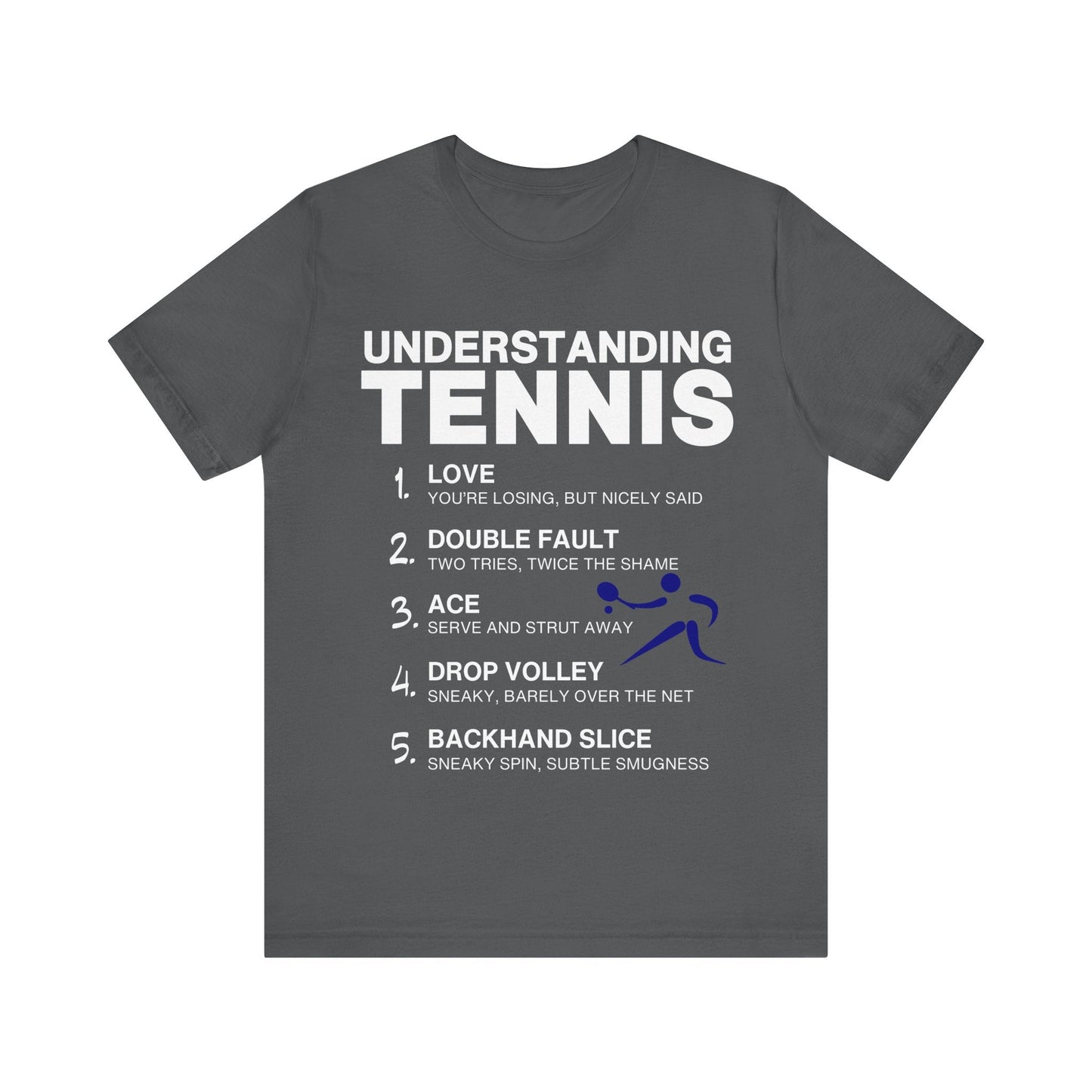 T-Shirt Tennis Tee - Understanding Tennis Asphalt / S