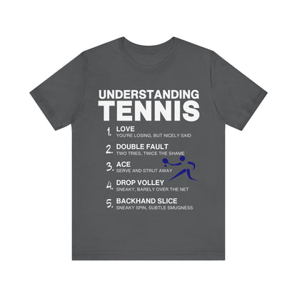 T-Shirt Tennis Tee - Understanding Tennis Asphalt / S