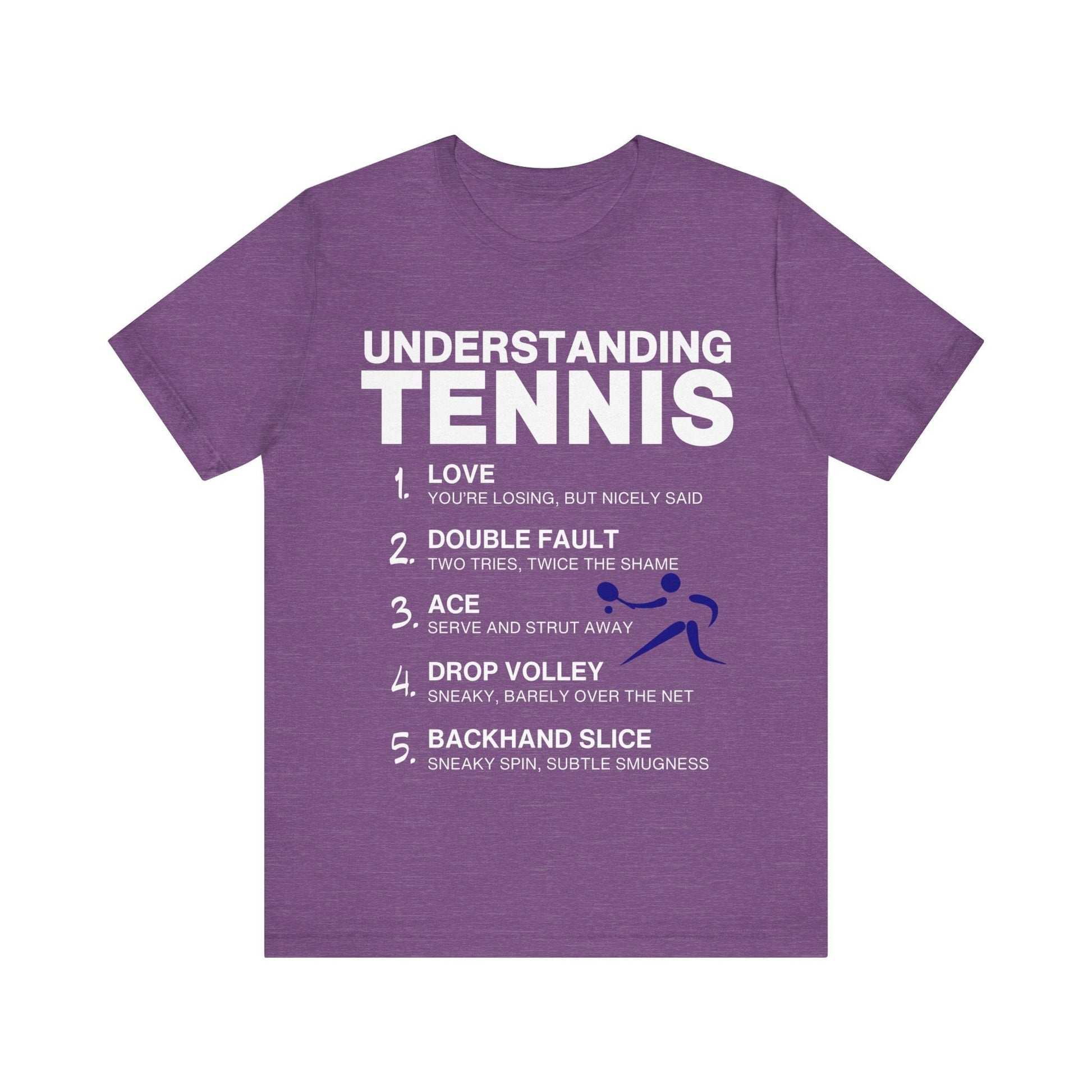 T-Shirt Tennis Tee - Understanding Tennis Heather Team Purple / S