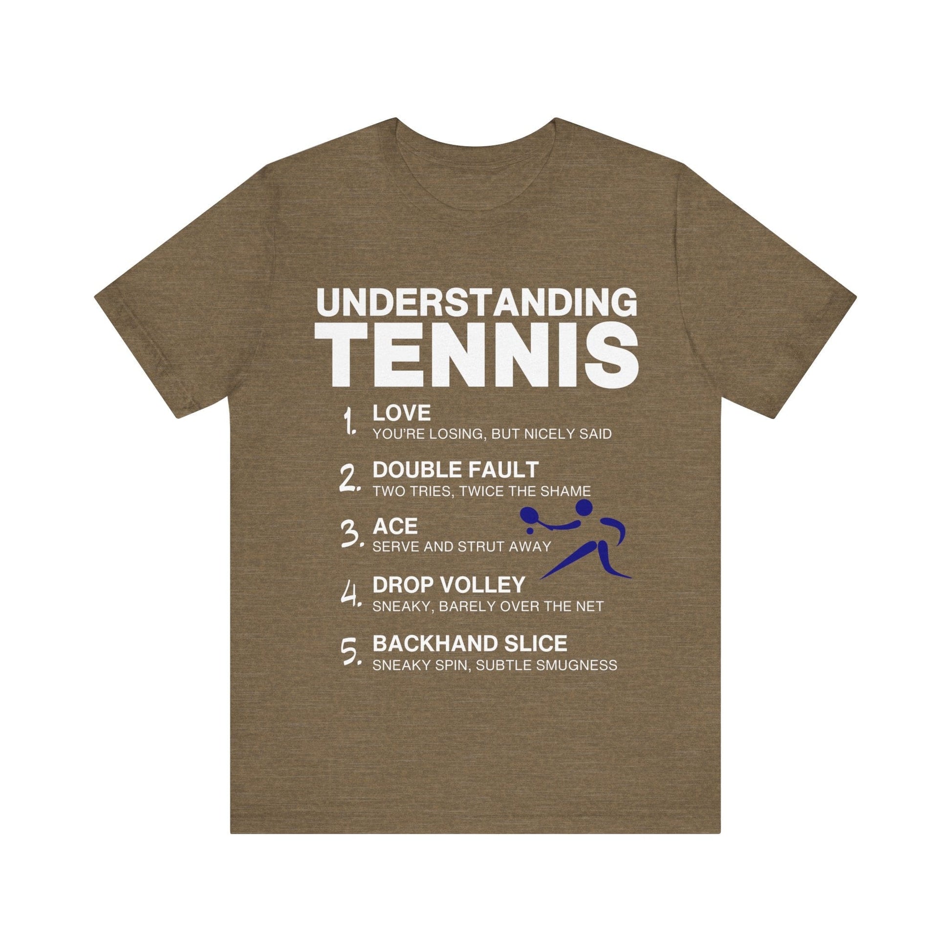 T-Shirt Tennis Tee - Understanding Tennis Heather Olive / S