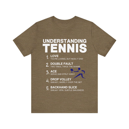 T-Shirt Tennis Tee - Understanding Tennis Heather Olive / S