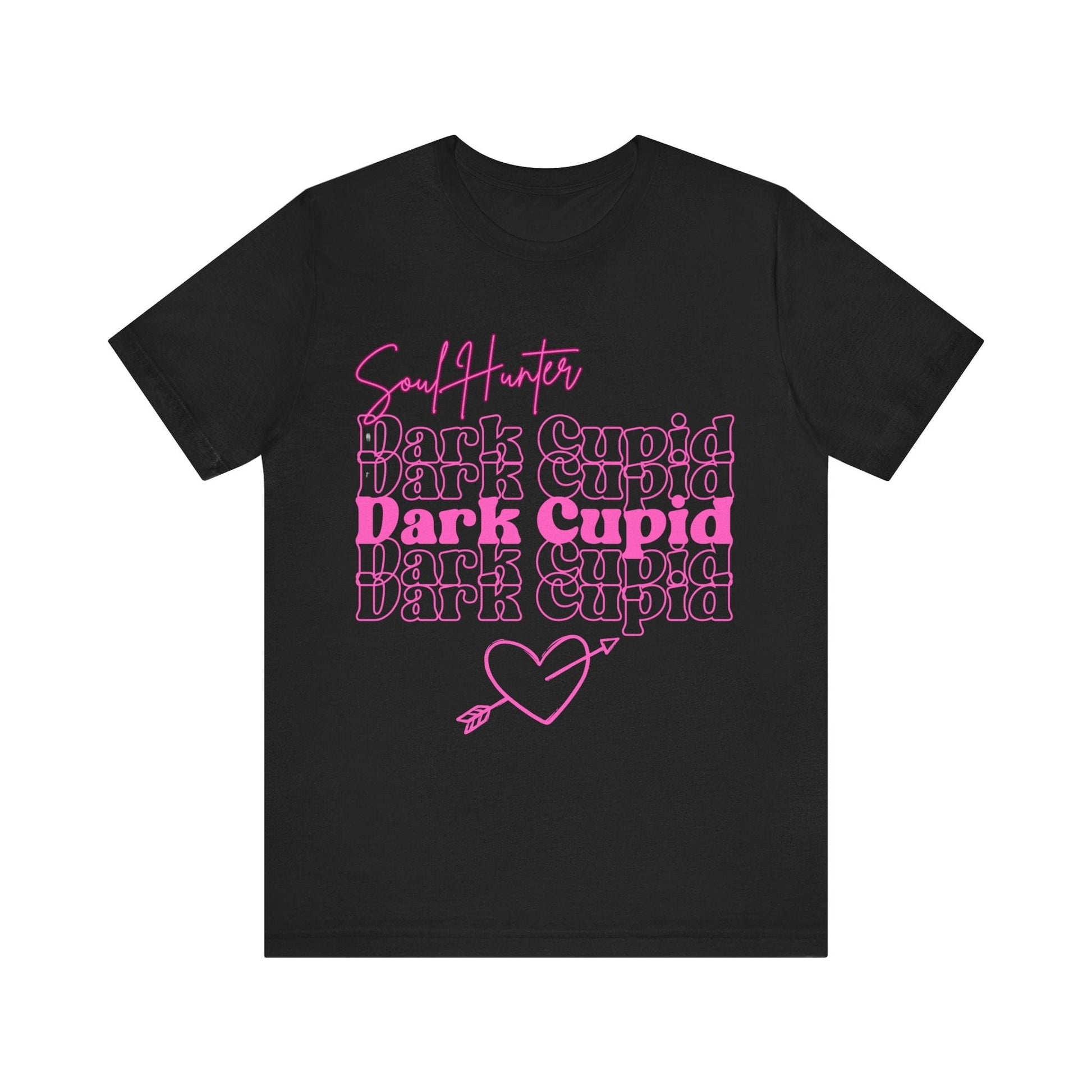 T-Shirt Unisex Jersey Tee - Soul Hunter Dark Cupid Design Black / S