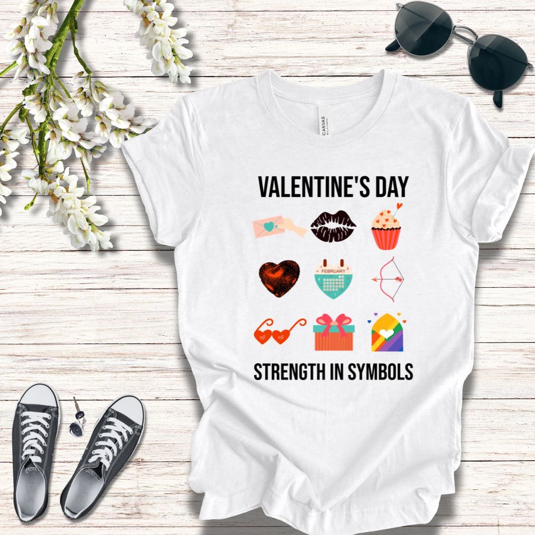 T-Shirt Valentines Day Symbols Tee