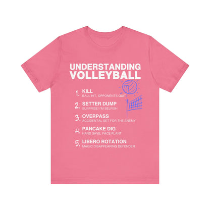 T-Shirt Volleyball Tee - Understanding Volleyball Charity Pink / S