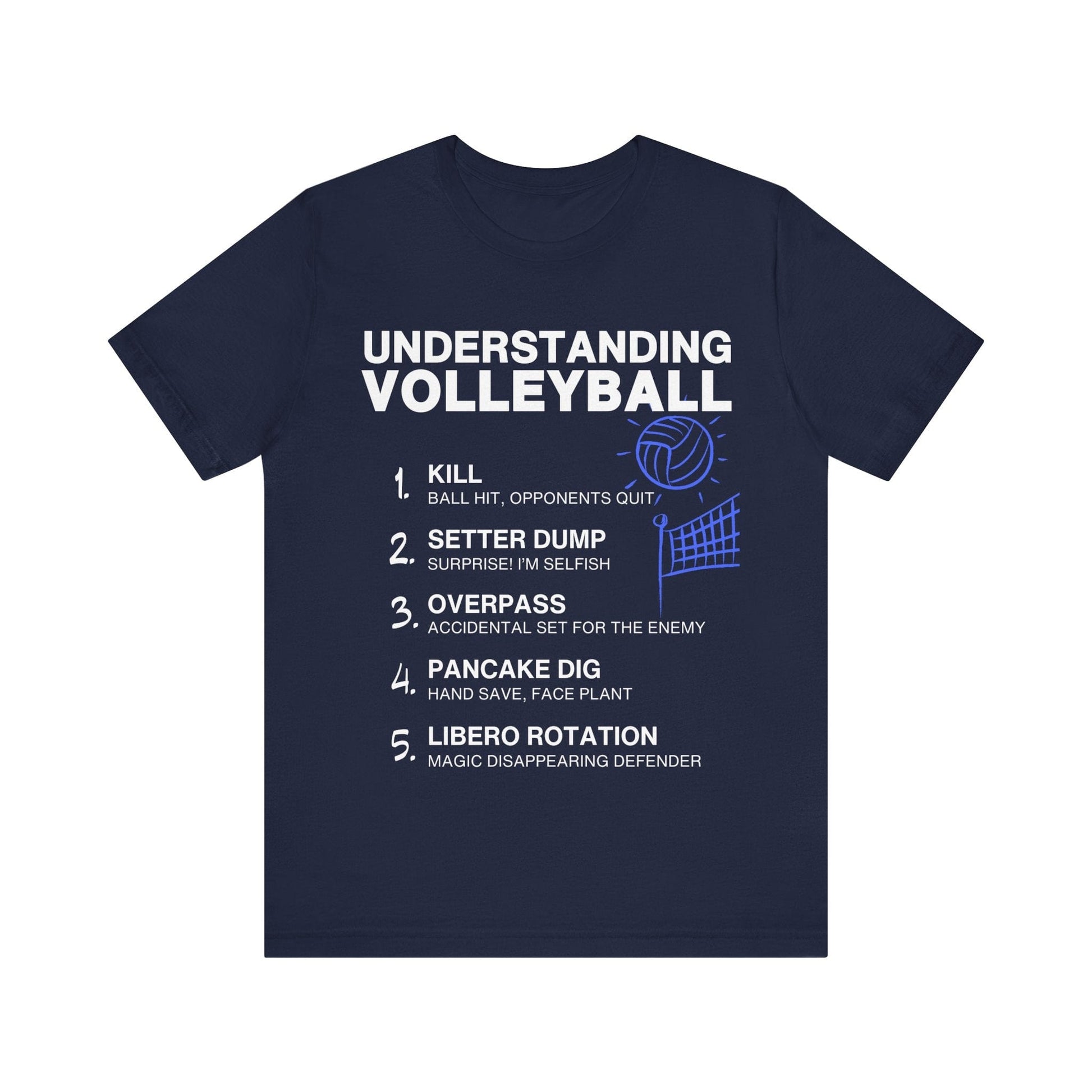 T-Shirt Volleyball Tee - Understanding Volleyball Navy / S