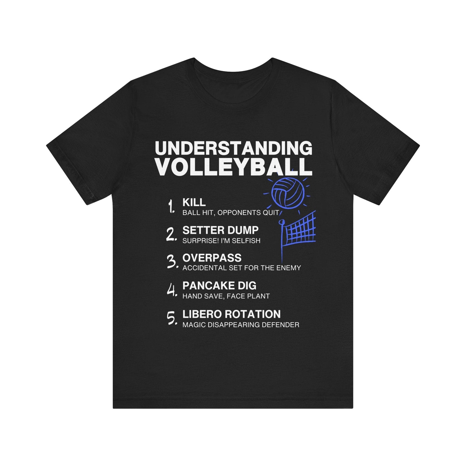 T-Shirt Volleyball Tee - Understanding Volleyball Black / S