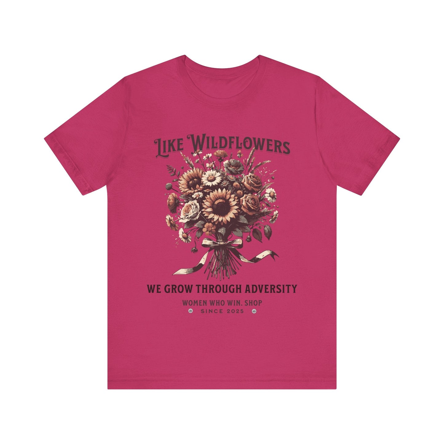 T-Shirt Wildflowers Growth T-Shirt Berry / S