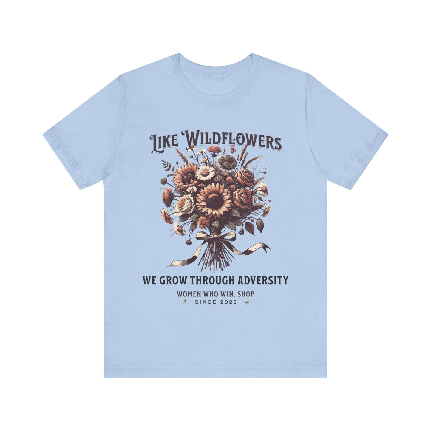 T-Shirt Wildflowers Growth T-Shirt Baby Blue / S