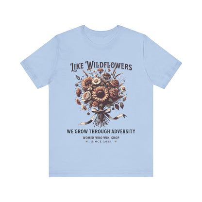 T-Shirt Wildflowers Growth T-Shirt Baby Blue / S
