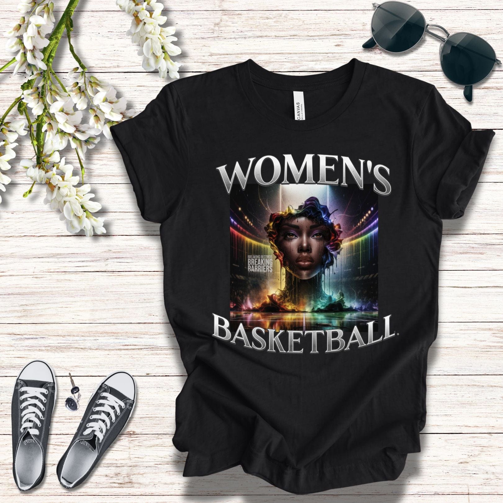 T-Shirt Women's Basketball Breaking Barriers Graphic T-Shirt
