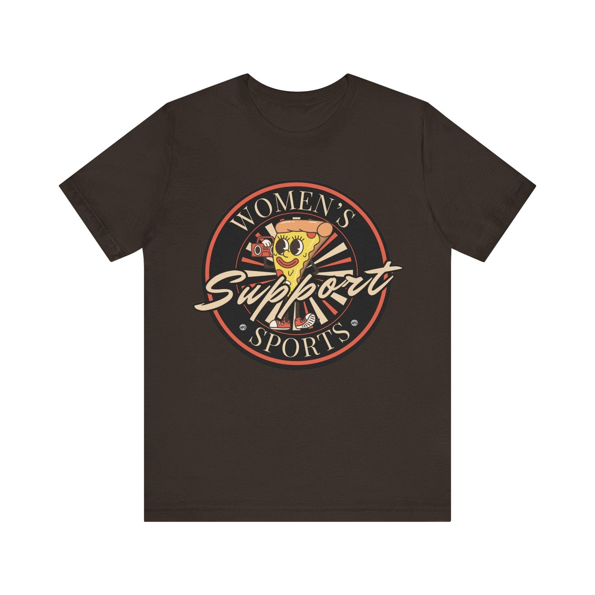 T-Shirt Women's Sports Support Tee Brown / S
