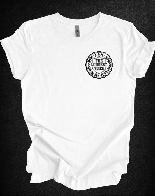 The Loudest Voice In My Head Badge Tee