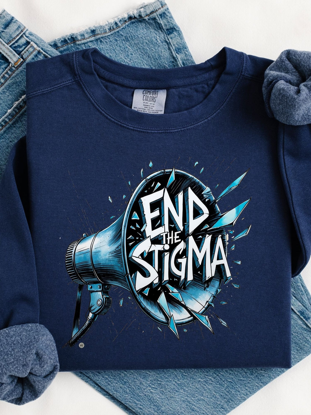 End the Stigma - Unisex Heavyweight Sweatshirt