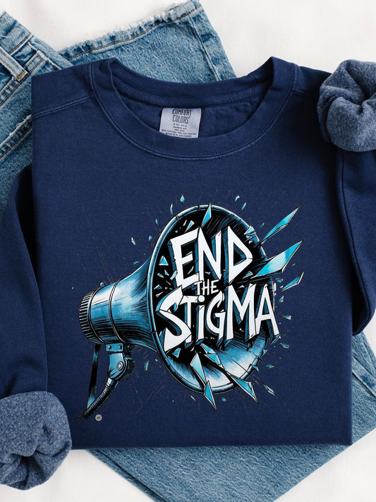 End the Stigma - Unisex Heavyweight Sweatshirt