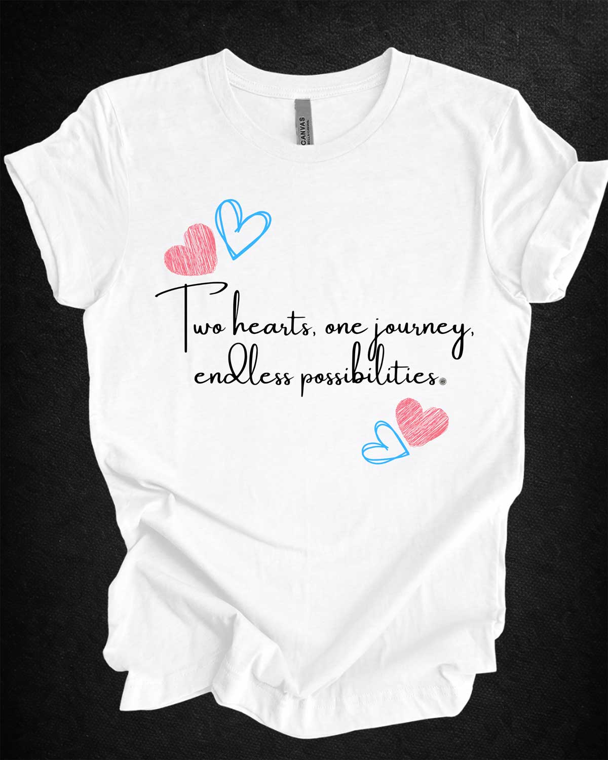 Two Hearts Topography Tee
